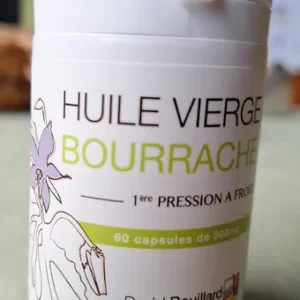 Bourrache, premiere pression à froid. 60 gélules